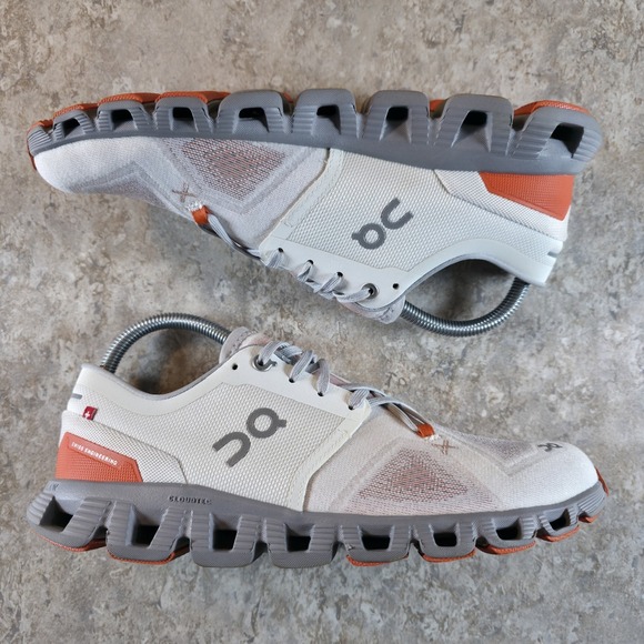 On Cloud Women's X 3 Shoes Size 9 White Orange Running Sneakers *Barely Worn. - Picture 2 of 9